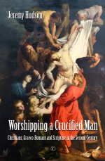 The cover of Worshipping a Crucified Man depicting a classical painting of Jesus